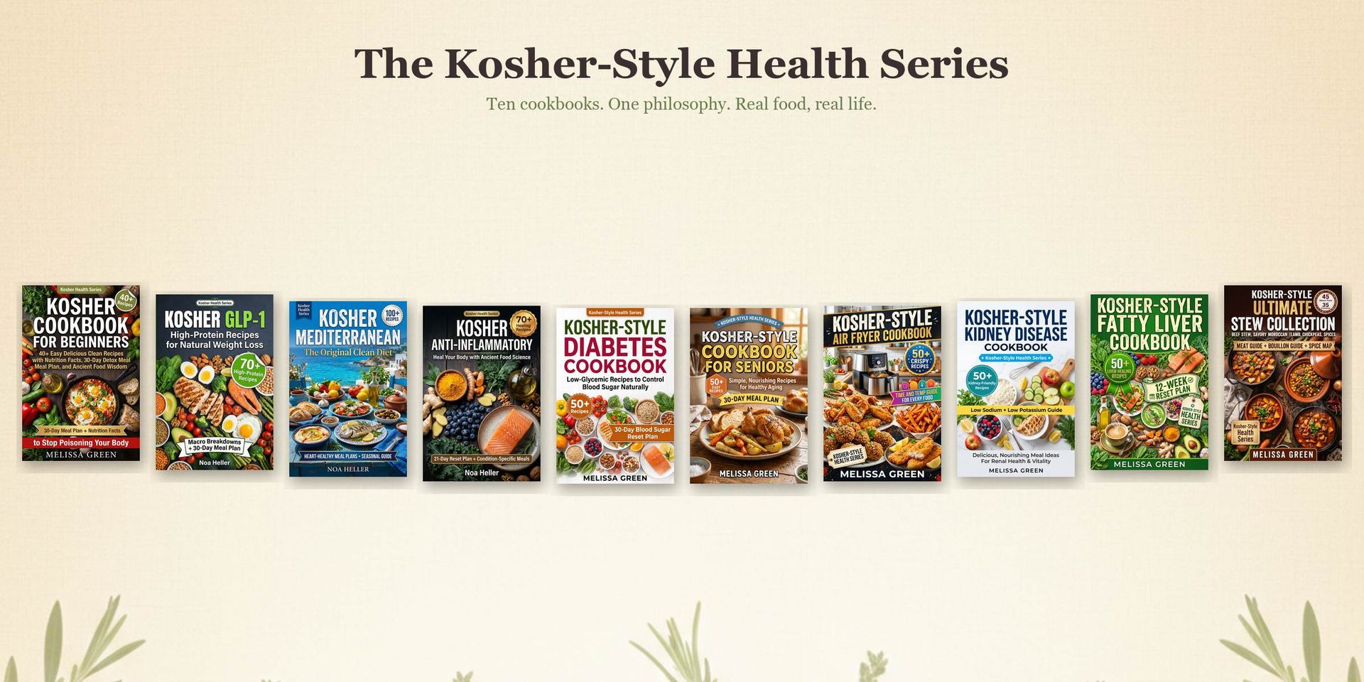 The Kosher-Style Health Series — ten covers
